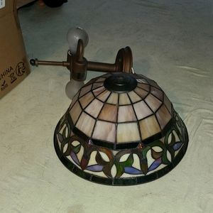Tiffany style semi flush ceiling light